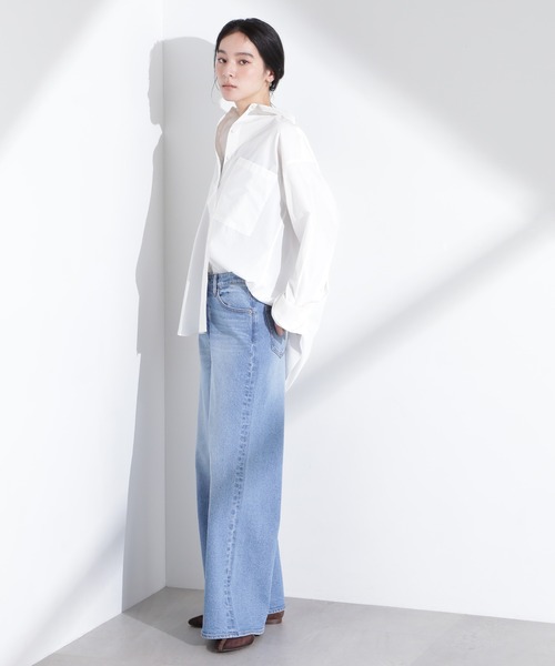 NANO universe（ナノユニバース）の「「MC」”TIMELESS　WARDROBE”ワイドフィットデニム（デニムパンツ・レディース・ブルー/ライトブルー・S/M）」の20枚目の写真