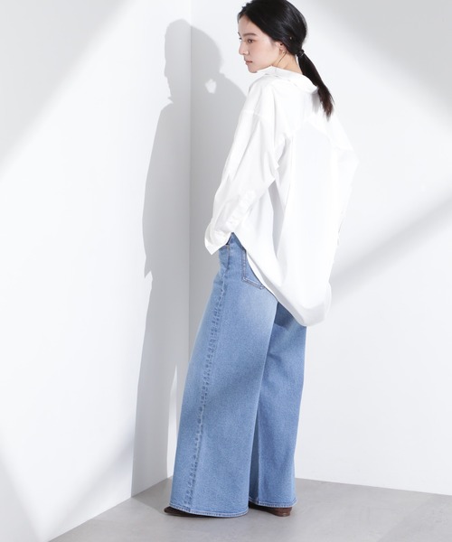 NANO universe（ナノユニバース）の「「MC」”TIMELESS　WARDROBE”ワイドフィットデニム（デニムパンツ・レディース・ブルー/ライトブルー・S/M）」の19枚目の写真