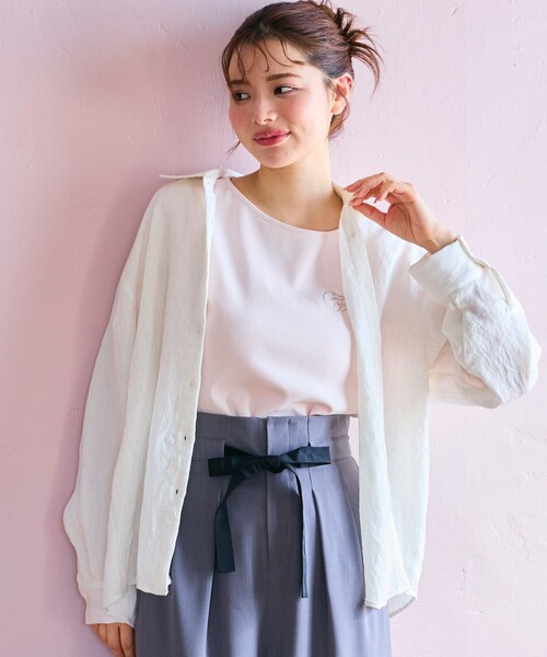 ブラウス シャツ ナチュラルタッチ 楊柳 シャツ レディース セール】ナチュラルタッチ 楊柳 シャツ（シャツ/ブラウス