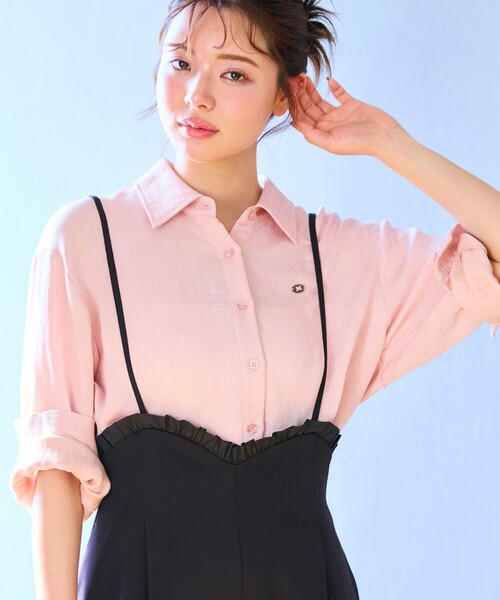 ブラウス シャツ ナチュラルタッチ 楊柳 シャツ レディース セール】ナチュラルタッチ 楊柳 シャツ（シャツ/ブラウス