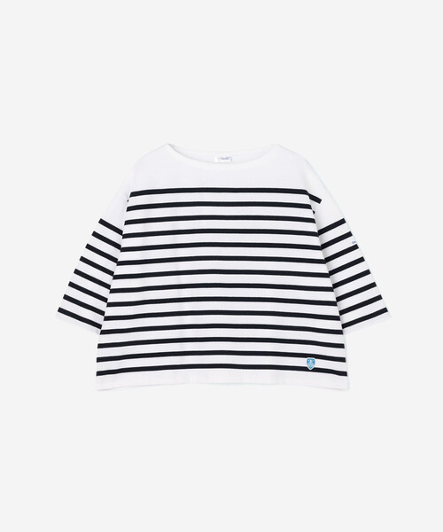 ORCIVAL（オーシバル）の「ORCIVAL | ラッセル ボートネック5分袖Tシャツ WOMEN（Tシャツ/カットソー・レディース・ブルー系その他5/グレー系その他/ブルー系その他3/ブルー系その他/パープル系その他・1）」の4枚目の写真
