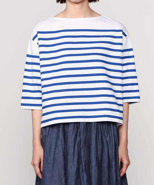 ORCIVAL（オーシバル）の「ORCIVAL | ラッセル ボートネック5分袖Tシャツ WOMEN（Tシャツ/カットソー・レディース・ブルー系その他5/グレー系その他/ブルー系その他3/ブルー系その他/パープル系その他・1）」の15枚目の写真