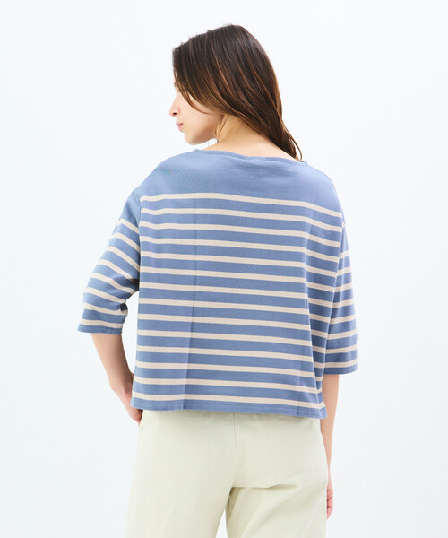 ORCIVAL（オーシバル）の「ORCIVAL | ラッセル ボートネック5分袖Tシャツ WOMEN（Tシャツ/カットソー・レディース・ブルー系その他5/グレー系その他/ブルー系その他3/ブルー系その他/パープル系その他・1）」の10枚目の写真