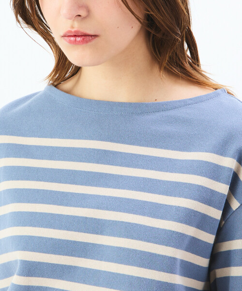 ORCIVAL（オーシバル）の「ORCIVAL | ラッセル ボートネック5分袖Tシャツ WOMEN（Tシャツ/カットソー・レディース・ブルー系その他5/グレー系その他/ブルー系その他3/ブルー系その他/パープル系その他・1）」の9枚目の写真