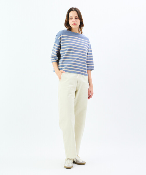 ORCIVAL（オーシバル）の「ORCIVAL | ラッセル ボートネック5分袖Tシャツ WOMEN（Tシャツ/カットソー・レディース・ブルー系その他5/グレー系その他/ブルー系その他3/ブルー系その他/パープル系その他・1）」の6枚目の写真