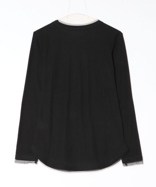 TRUNC(トランクエイティーエイト)の「Tulle Rib Long Sleeve TEE(Tシャツ/カットソー・レディース・アイボリー/ブラック/ネイビー・FREE)」の4枚目の写真