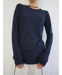 TRUNC（トランクエイティーエイト）の「Tulle Rib Long Sleeve TEE（Tシャツ/カットソー）」