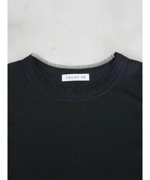 TRUNC(トランクエイティーエイト)の「Tulle Rib Long Sleeve TEE(Tシャツ/カットソー・レディース・アイボリー/ブラック/ネイビー・FREE)」の16枚目の写真