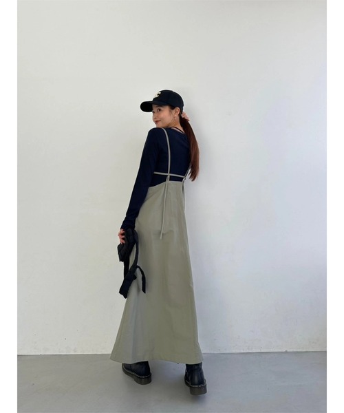 TRUNC(トランクエイティーエイト)の「Tulle Rib Long Sleeve TEE(Tシャツ/カットソー・レディース・アイボリー/ブラック/ネイビー・FREE)」の22枚目の写真