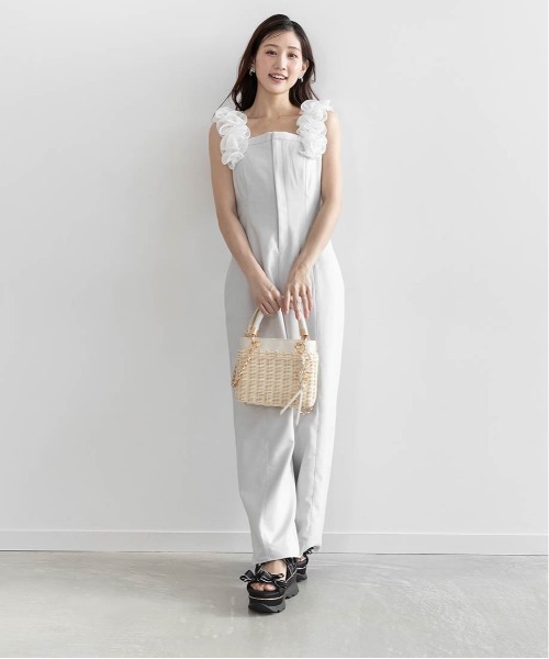 RANDA（ランダ）の「2WAY ラタンスクエアハンドバッグ（ハンドバッグ・レディース・ピンク/アイボリー/ブラック・FREE）」の7枚目の写真