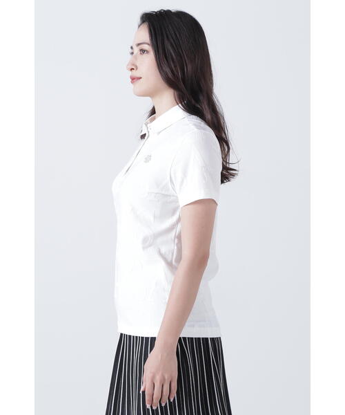 ポロシャツ ポロ 「St ANDREWS」コンセプト柄リンクス無地半袖シャツ (WOMENS) レディース セール】【St ANDREWS】コンセプト柄リンクス無地半袖シャツ