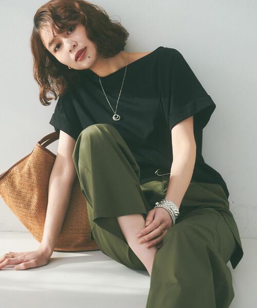 UNTITLED(アンタイトル)の「ドルマンスリーブプルオーバー(Tシャツ/カットソー・レディース・ブラック/ブラウン系その他/オフホワイト・00/02/04/44/48)」の9枚目の写真