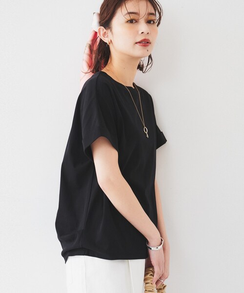 UNTITLED(アンタイトル)の「ドルマンスリーブプルオーバー(Tシャツ/カットソー・レディース・ブラック/ブラウン系その他/オフホワイト・00/02/04/44/48)」の11枚目の写真