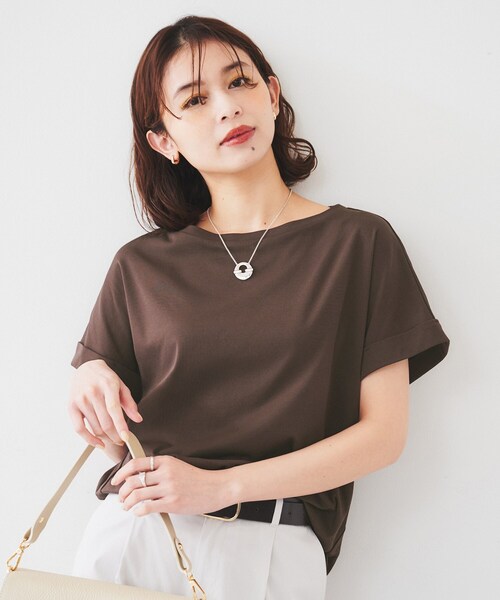 UNTITLED(アンタイトル)の「ドルマンスリーブプルオーバー(Tシャツ/カットソー・レディース・ブラック/ブラウン系その他/オフホワイト・00/02/04/44/48)」の15枚目の写真