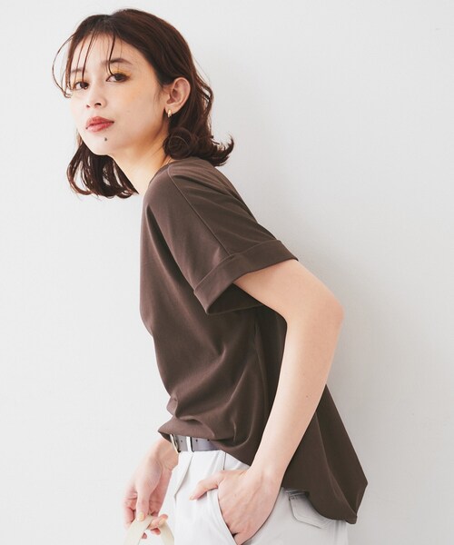 UNTITLED(アンタイトル)の「ドルマンスリーブプルオーバー(Tシャツ/カットソー・レディース・ブラック/ブラウン系その他/オフホワイト・00/02/04/44/48)」の16枚目の写真