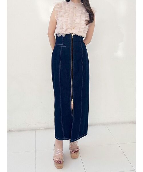 MERCURYDUO（マーキュリーデュオ）の「チュールフリルニット