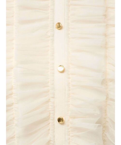 MERCURYDUO(マーキュリーデュオ)の「チュールフリルニット(ニット/セーター・レディース・ベビーピンク/ブラック/アイボリー・FREE)」の12枚目の写真