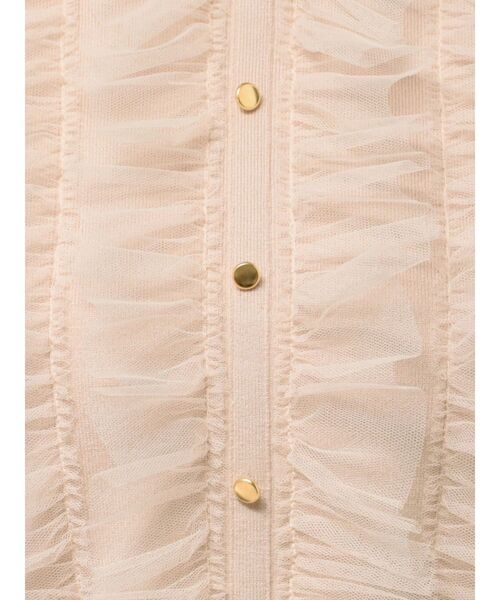 MERCURYDUO(マーキュリーデュオ)の「チュールフリルニット(ニット/セーター・レディース・ベビーピンク/ブラック/アイボリー・FREE)」の10枚目の写真