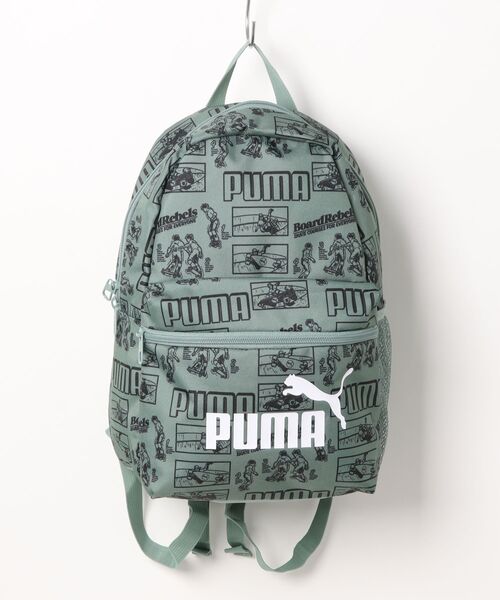 PUMA（プーマ）の「《PUMA》PUMA PHASE AOP スモール バックパック（バックパック/リュック・キッズ・ピンク/グリーン/ブルー/ネイビー系/ライトブルー/レッド系その他・フリー）」の2枚目の写真