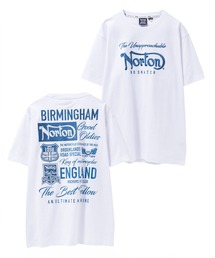 Norton（ノートン）の「Norton ブルーワッペン刺繍Tシャツ（Tシャツ/カットソー）」