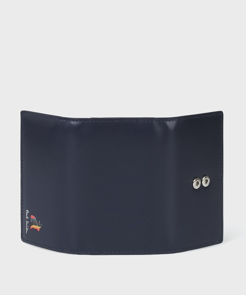 Paul Smith キーケース マーケトリーストライプラビット ネイビー マーケトリー ブライトストライプ ラビット キーケース【553422