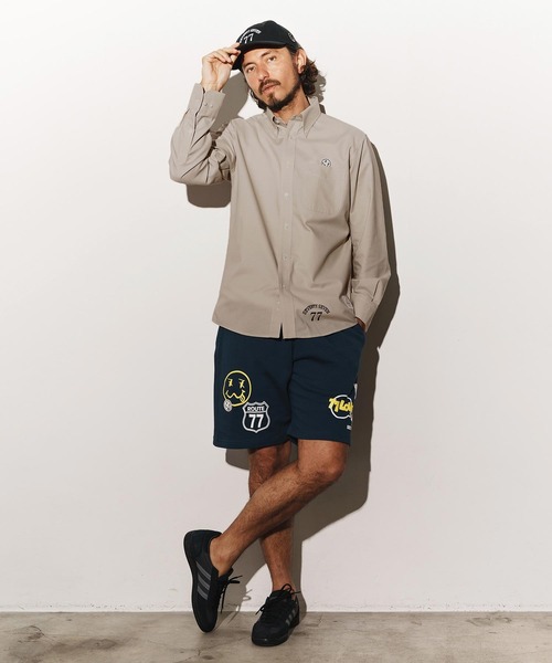 seventy seven（セブンティセブン）の「ms6059-botann down L-S shirts (25S) ボタンダウンシャツ（シャツ/ブラウス・メンズ・ベージュ/ホワイト/ブラック・S/M/L/XL）」の14枚目の写真