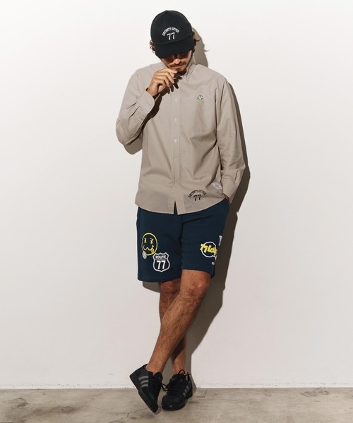 seventy seven（セブンティセブン）の「ms6059-botann down L-S shirts (25S) ボタンダウンシャツ（シャツ/ブラウス・メンズ・ベージュ/ホワイト/ブラック・S/M/L/XL）」の15枚目の写真