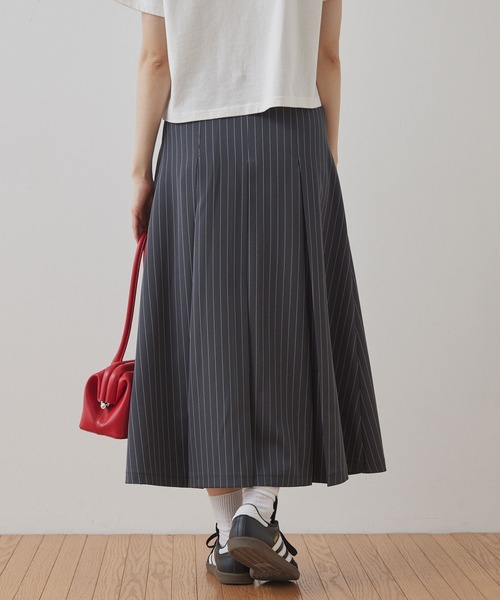 【美品】22AW✨Diagram モノグラムプリントプリーツスカート ロング丈 Unblend】アソート プリーツロングスカート MONO-MART LADY'S
