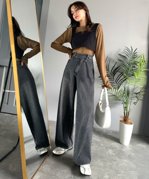 classicalelf(クラシカルエルフ)の「《sayo×クラシカルエルフコラボ》 重ねるだけで即旬顔。バックベルト付きレイヤードビスチェ(キャミソール・レディース・ブラウン/ブラック・X-LARGE/SMALL/MEDIUM/LARGE)」の18枚目の写真