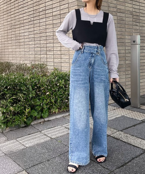 classicalelf(クラシカルエルフ)の「《sayo×クラシカルエルフコラボ》 重ねるだけで即旬顔。バックベルト付きレイヤードビスチェ(キャミソール・レディース・ブラウン/ブラック・X-LARGE/SMALL/MEDIUM/LARGE)」の5枚目の写真