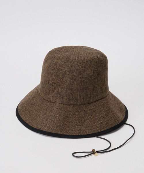 BARNYARDSTORM（バンヤードストーム）の「BARNYARDSTORM / コード付きトリミングハット（ハット・レディース・ブラック/ベージュ/ブラウン・FREE）」の12枚目の写真