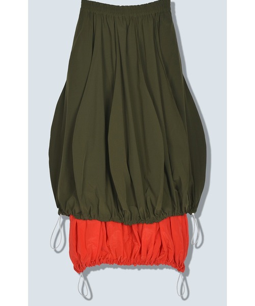 スカート OMMO IRREGULAR PATTERN DOCKING SH OMMO IRREGULAR PATTERN DOCKING SH