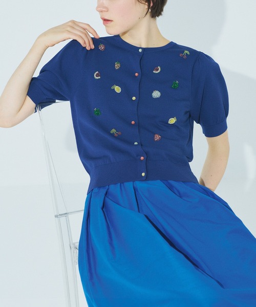 UNIVERVAL MUSE（ユニバーバル ミューズ）の「ギャザータックフレアスカート（スカート・レディース・ピンク/ブラック/オフホワイト/ブルー/ローズ・2）」の3枚目の写真