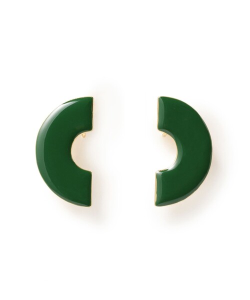 Demi-Luxe BEAMS（デミルクス ビームス）の「【1/1値下げ】フォレストカラー イヤリング.M（イヤリング・レディース・ダークグリーン・ONE SIZE）」の5枚目の写真