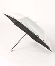 cachenez（カシュネ）の「カシュネ cachenez / PUプチフラワー刺繍3段折りたたみ傘（折りたたみ傘）」