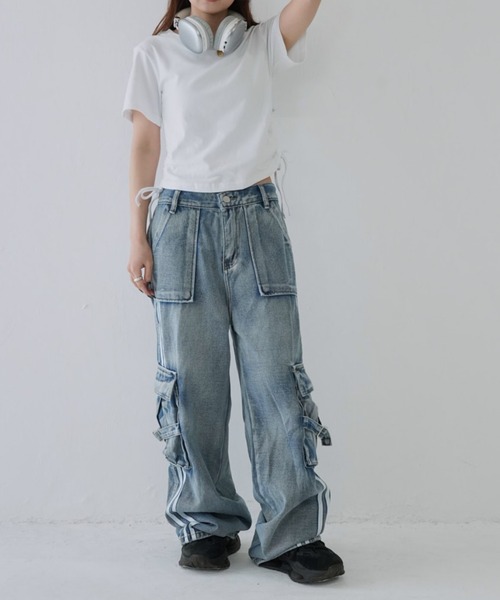 cunii 】 Y2K ポケット デニム（カーゴパンツ）｜Uenui（ウニュイ）の