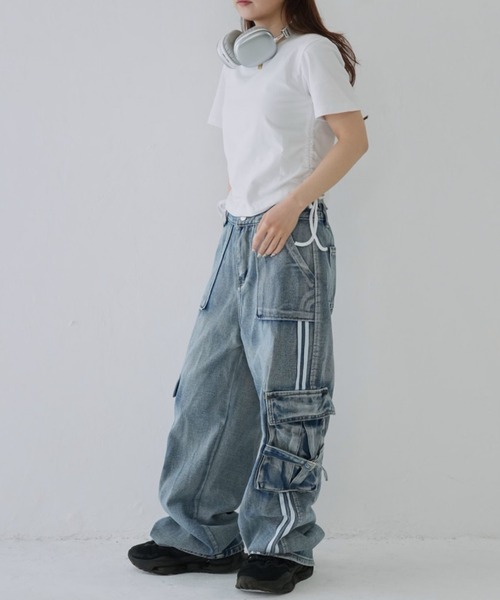 kmrii サルエルカーゴパンツ ifsixwasnine y2k 00s archive L G B SAHARA cargo pants ifsixwasnine share