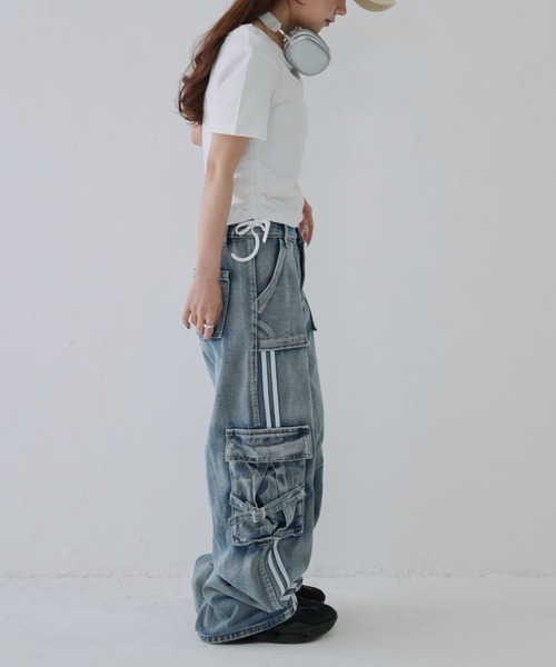 セール】【 cunii 】 Y2K ポケット デニム（カーゴパンツ）｜Uenui