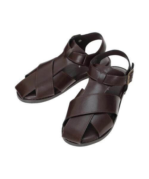 Samansa Mos2（サマンサ モスモス）の「クロスベルトサンダル（サンダル・レディース・ブラウン/ブラック・S/XL/L/M）」の7枚目の写真