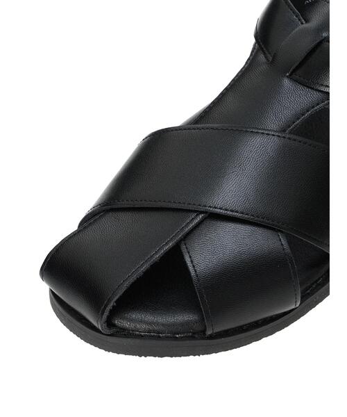 Samansa Mos2（サマンサ モスモス）の「クロスベルトサンダル（サンダル・レディース・ブラウン/ブラック・S/XL/L/M）」の11枚目の写真