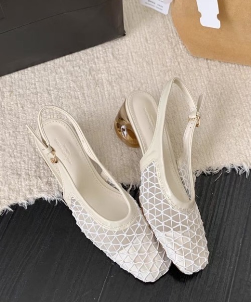 Sibra(シブラ)の「クリアヒールメッシュパンプス(パンプス・レディース・ブラック/ブラウン/ホワイト・S/M/L)」の18枚目の写真