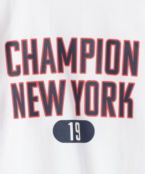 Champion(チャンピオン)の「【Champion(チャンピオン)】カレッジロゴプリントT(KIDS)(Tシャツ/カットソー・キッズ・グリーン/オートミール/オフホワイト/ネイビー・120cm/130cm/140cm/150cm/160cm)」の7枚目の写真