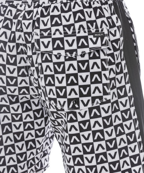 RVCA(ルーカ)の「RVCA メンズ PERRY MIX BS ボードショーツ 【2025年春夏モデル】/ルーカ水陸両用ウエストゴムサーフトランクス・ボードショーツ・バギーショーツ(水着)(水着・メンズ・ブラック/モスグリーン/ブラック×ホワイト/ホワイト系その他・SMALL/MEDIUM/LARGE/X-LARGE)」の8枚目の写真