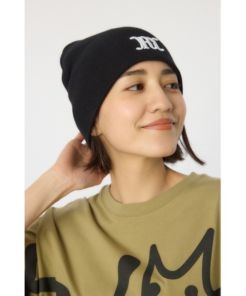 RODEO CROWNS WIDE BOWL（ロデオクラウンズワイドボウル）の「クラシックワンポイントロゴビーニー（ニットキャップ/ビーニー・レディース・ブラック/ベージュ/グレー・FREE）」の22枚目の写真