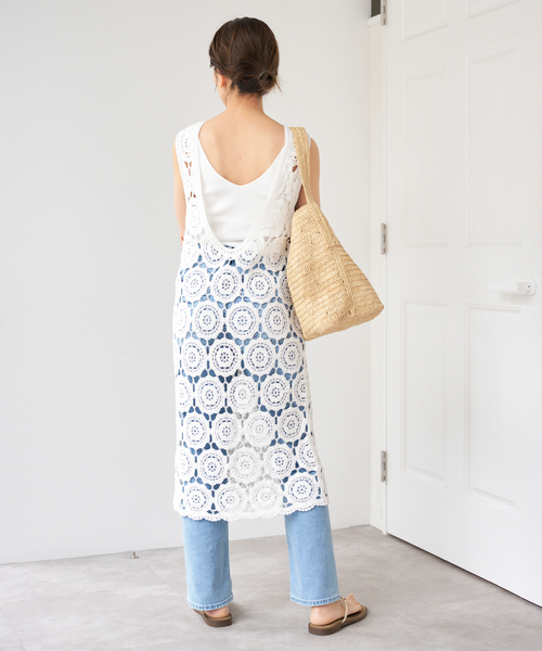 EMILY WEEK(エミリーウィーク)の「【EMILY WEEK × IENA】コットンシルク リブタンクトップ(その他アンダーウェア/インナー・レディース・ピンク/チャコールグレー/ホワイト・36/38)」の16枚目の写真