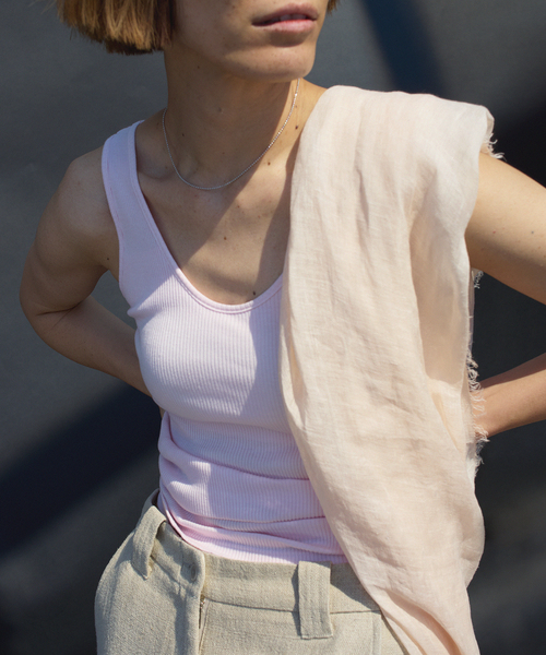 EMILY WEEK(エミリーウィーク)の「【EMILY WEEK × IENA】コットンシルク リブタンクトップ(その他アンダーウェア/インナー・レディース・ピンク/チャコールグレー/ホワイト・36/38)」の17枚目の写真