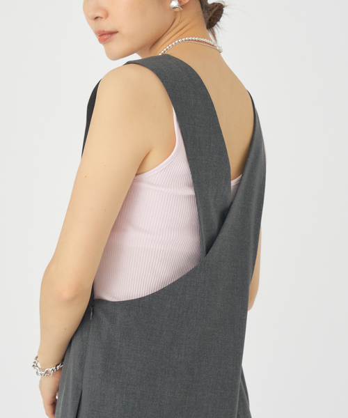 EMILY WEEK(エミリーウィーク)の「【EMILY WEEK × IENA】コットンシルク リブタンクトップ(その他アンダーウェア/インナー・レディース・ピンク/チャコールグレー/ホワイト・36/38)」の18枚目の写真