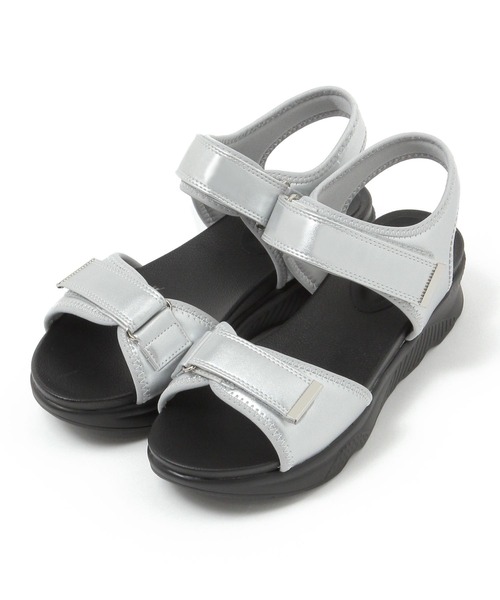 GLOBAL WORK（グローバルワーク）の「らくっションスニーカーサンダル/319624（サンダル・レディース・グレイッシュベージュ/ブラック/ブラック系その他/シルバー/ブラック系その他3・MEDIUM/LARGE/SMALL/X-LARGE）」の10枚目の写真