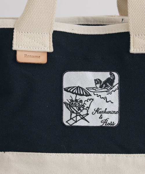 KATHARINE ROSS（キャサリンロス）の「【KATHARINE ROSS】【キャサリンちゃんロスくん】ミニトートバッグ（トートバッグ・レディース・ブラック系その他/ホワイト系その他/ブラック・MEDIUM）」の20枚目の写真