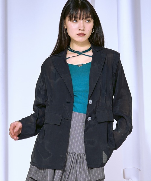 新品　aere アエレsheer tumbler jacket シアージャケット aere アエレ シアージャケット クリーム 38 - メルカリ